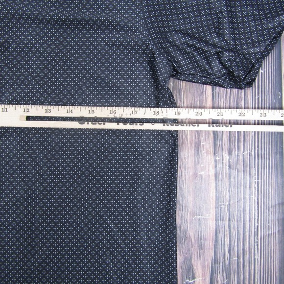 Collars & Co. Polo Shirt Mens Small Black Polka Dot Featherweight Dress Collar - Picture 6 of 7